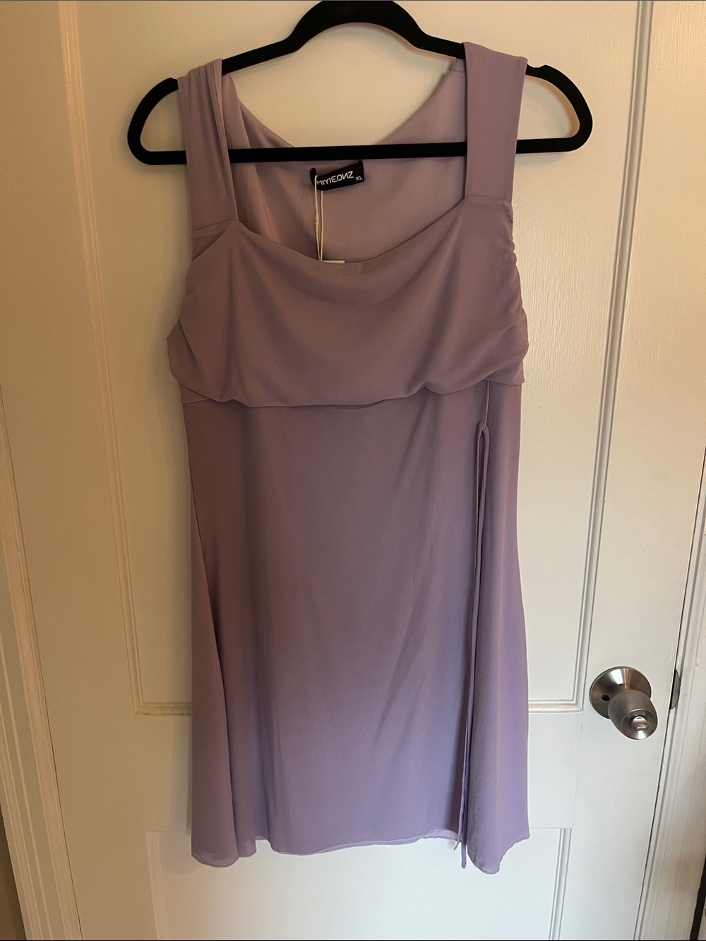 Sleeveless Lavender Mini Dress by